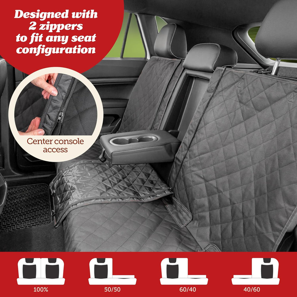 Lusso Gear Dog Car Seat Cover - Waterproof Non-Slip Car Back Seat Protector -...