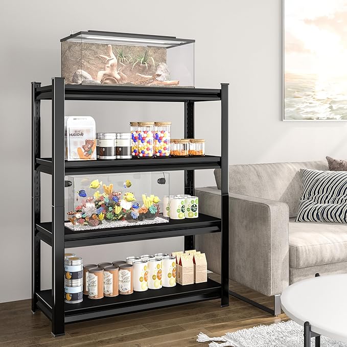 40in Wide Garage Shelving Heavy Duty，2000lbs Large Loads Adjustable Garage
