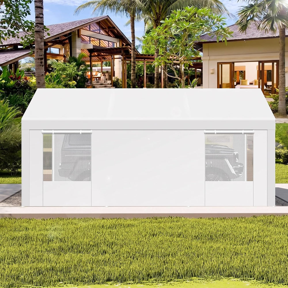 TOOLUCK Carport 12'x20' Heavy Duty Portable Garage, 2.0 Powder Coated...