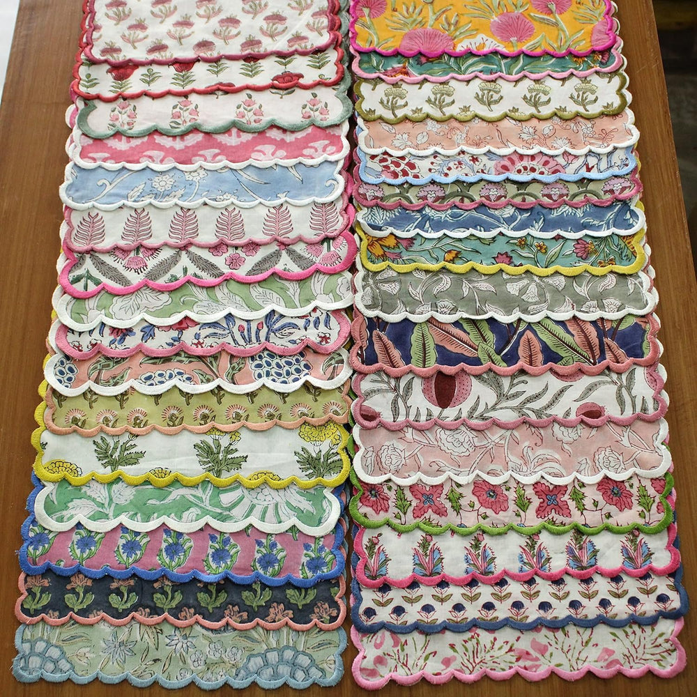 Ridhi Cloth Napkins 100% Pure Cotton Farmhouse Wedding Dinner Napkins for Hal...
