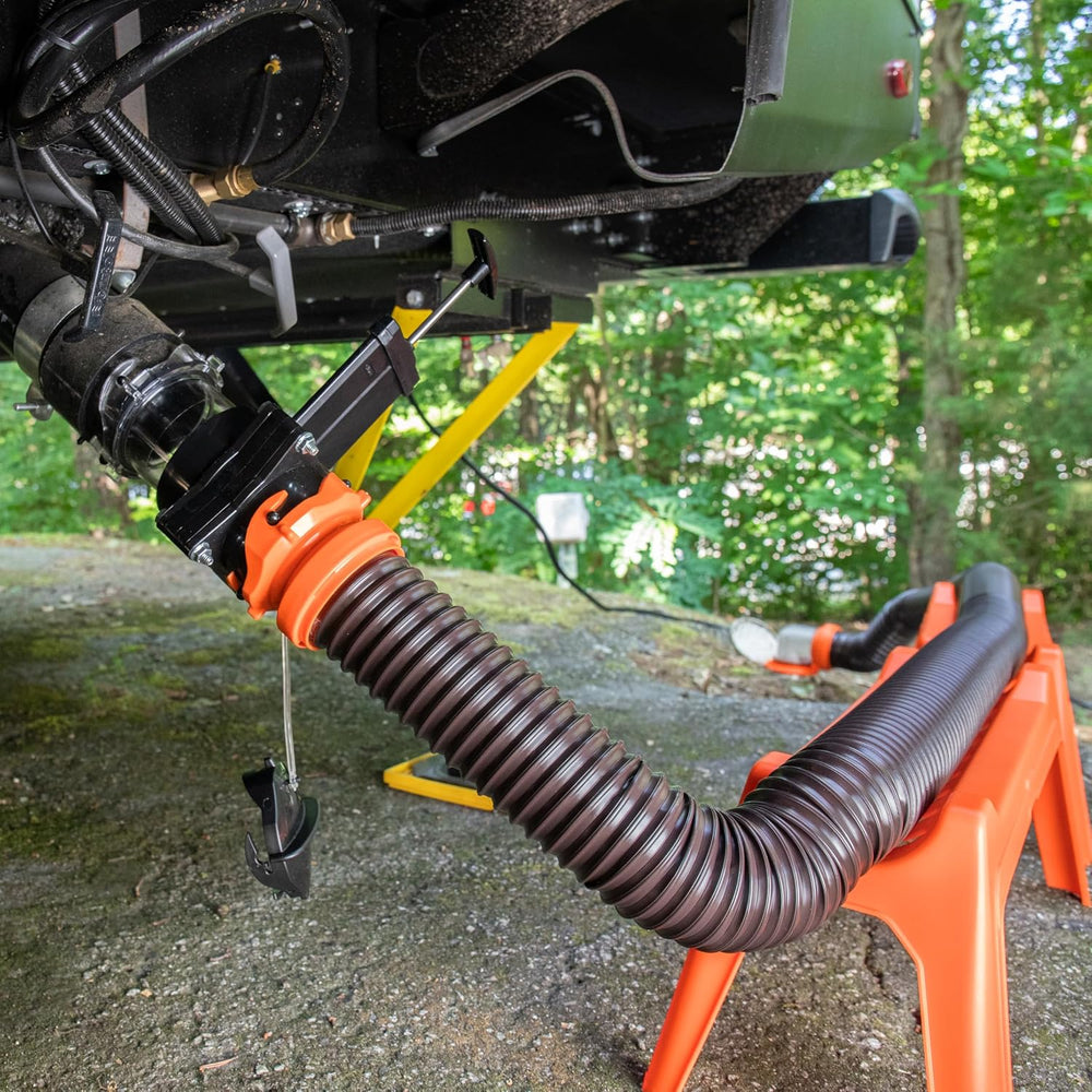 Camco Rhino RV Sewer Hose Support Kit - Extends Over Uneven Terrain for Easy ...
