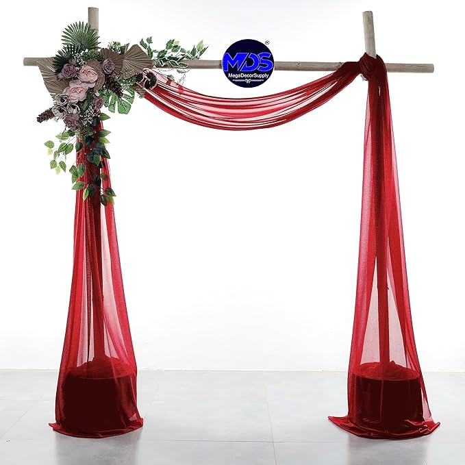 MDS Halloween Chiffon Draping Fabric - 1 Panel, 30" Wide x 50ft Long - S...