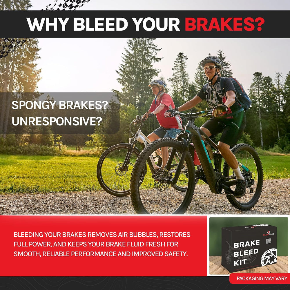 BleedZone Shimano Brake Bleed Kit with 120ml Mineral Oil for Road Bikes