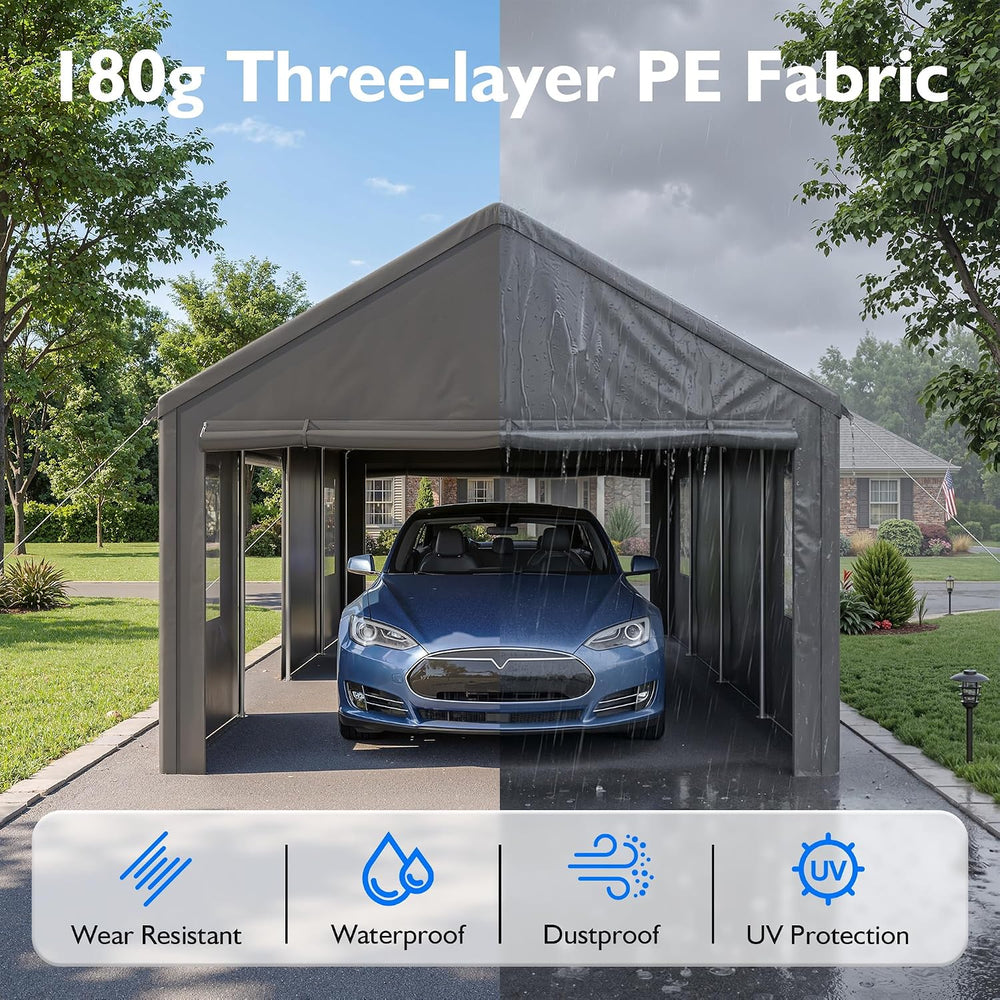 AirWire 13x25 FT Heavy Duty Carport, Portable Car Tent Garage