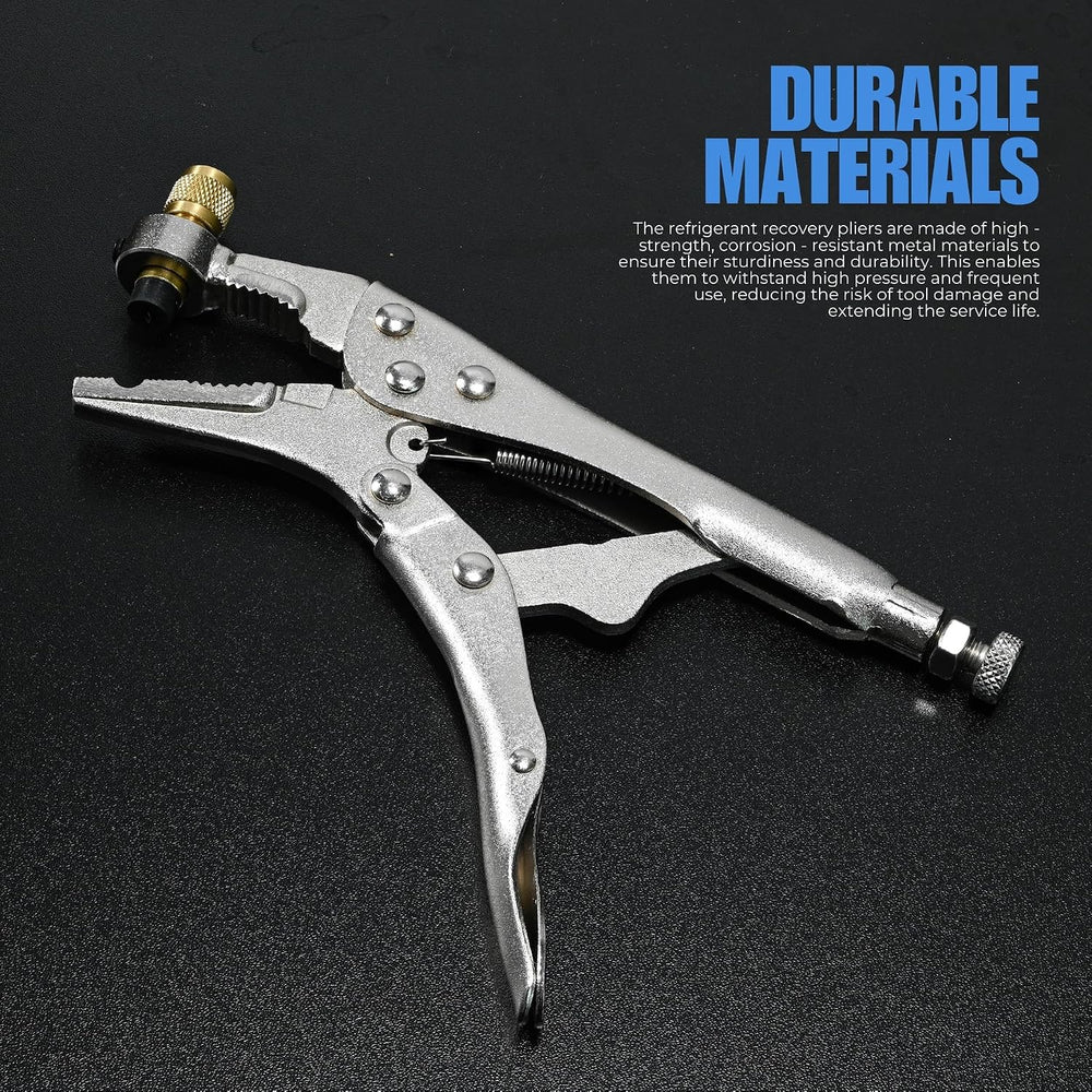 Refrigerant Recovery Plier, Refrigeration Tube Piercing Puncture Hand Tool, R...