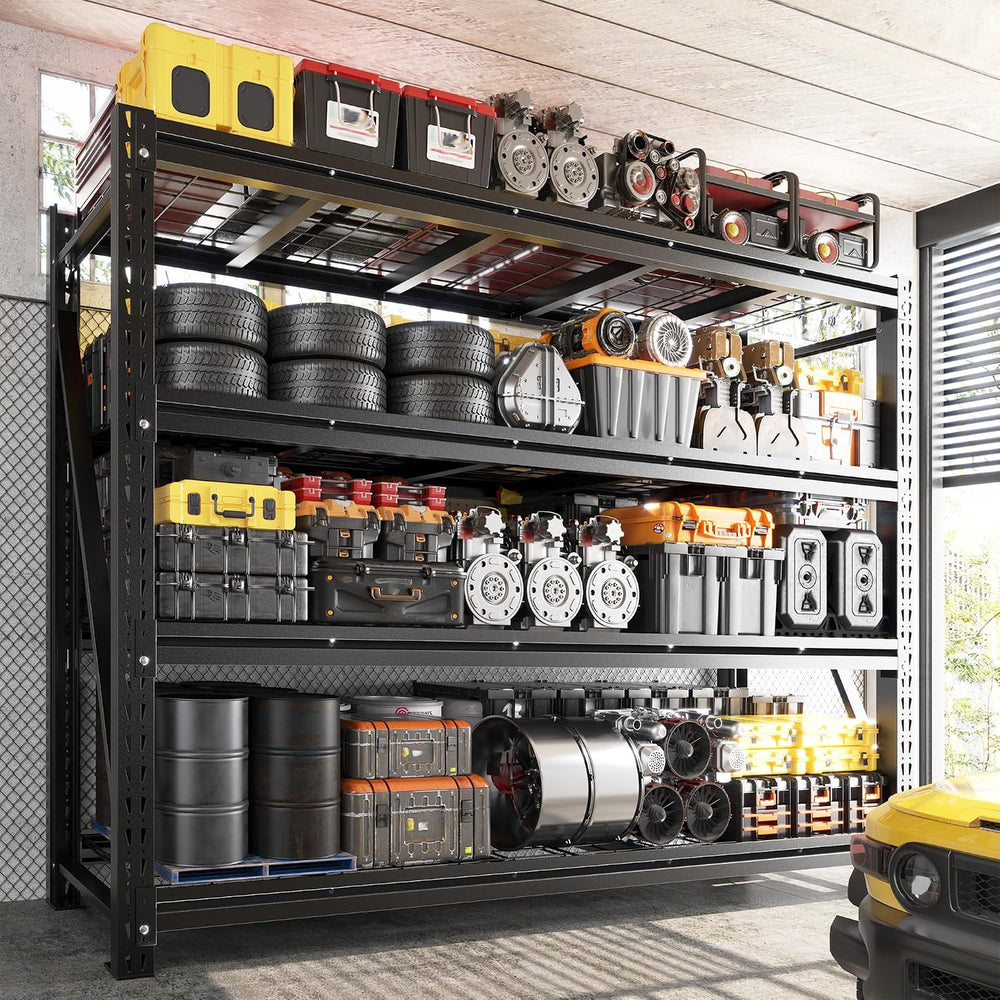 Garage Shelving Heavy Duty, 5000LBS Steel Rack for Garage, Shop