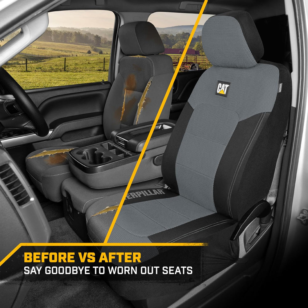 Cat MeshFlex Automotive Seat Covers for Cars Trucks and SUVs – Gray Car Seat ...