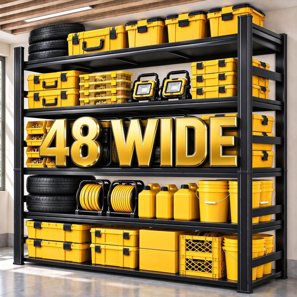 Garage Shelving Heavy Duty 73"H x 48"W x 24"D Storage Shelves ...