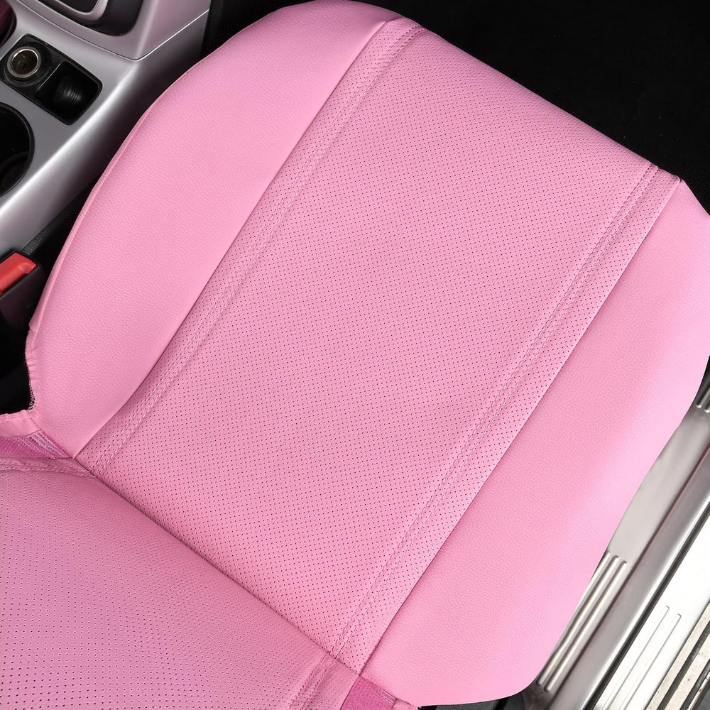 CAR PASS Bling Diamond Car Seat Covers, Shining Rhinestone Waterproof Faux Le...