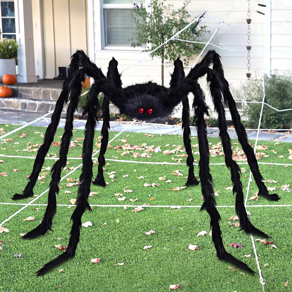 JOYIN 9 Ft Halloween Spider Outdoor Decorations, Giant Spider Scary Large Pro...