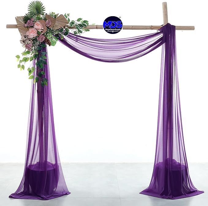 MDS Halloween Chiffon Draping Fabric - 1 Panel, 30" Wide x 50ft Long - S...
