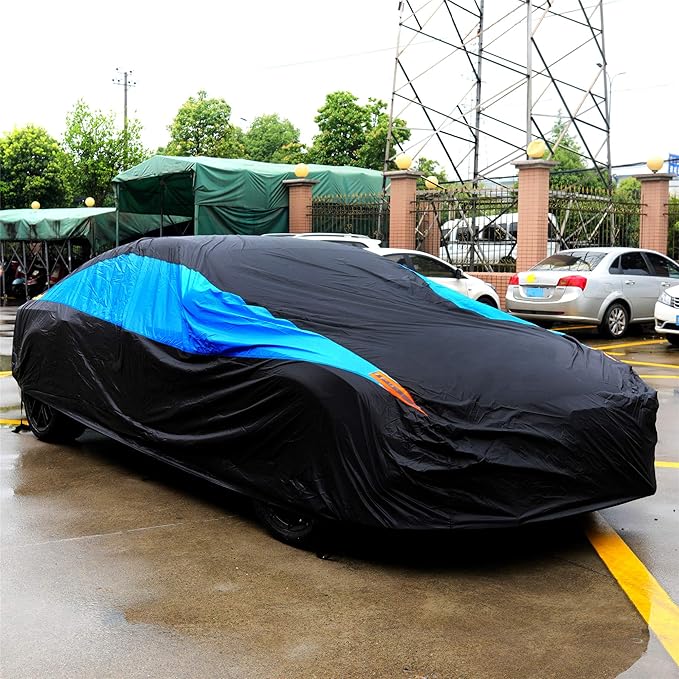 MORNYRAY Waterproof Car Cover All Weather Snowproof UV Protection Windproof