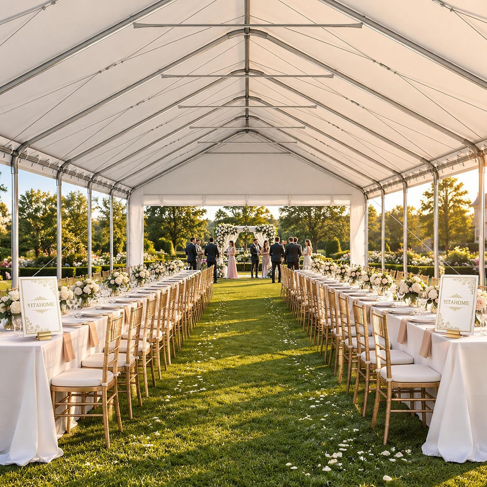 YITAHOME 20x50FT Party Tent Heavy Duty Wedding Tent Event Shelters