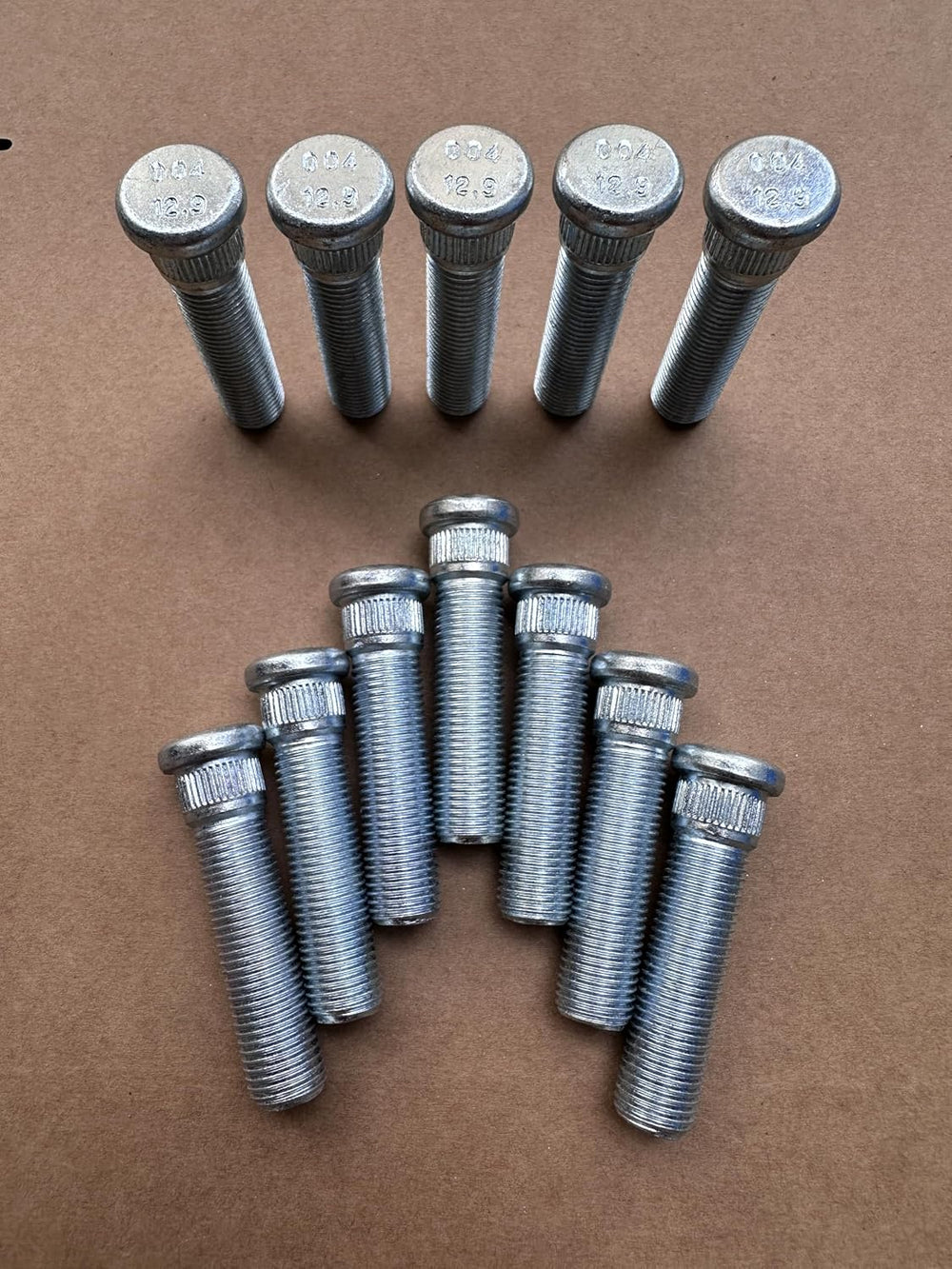 12Pcs Wheel Studs M14-1.5 Lug Stud 610-004 16mm Knurl, 59.8mm Length Replacem...