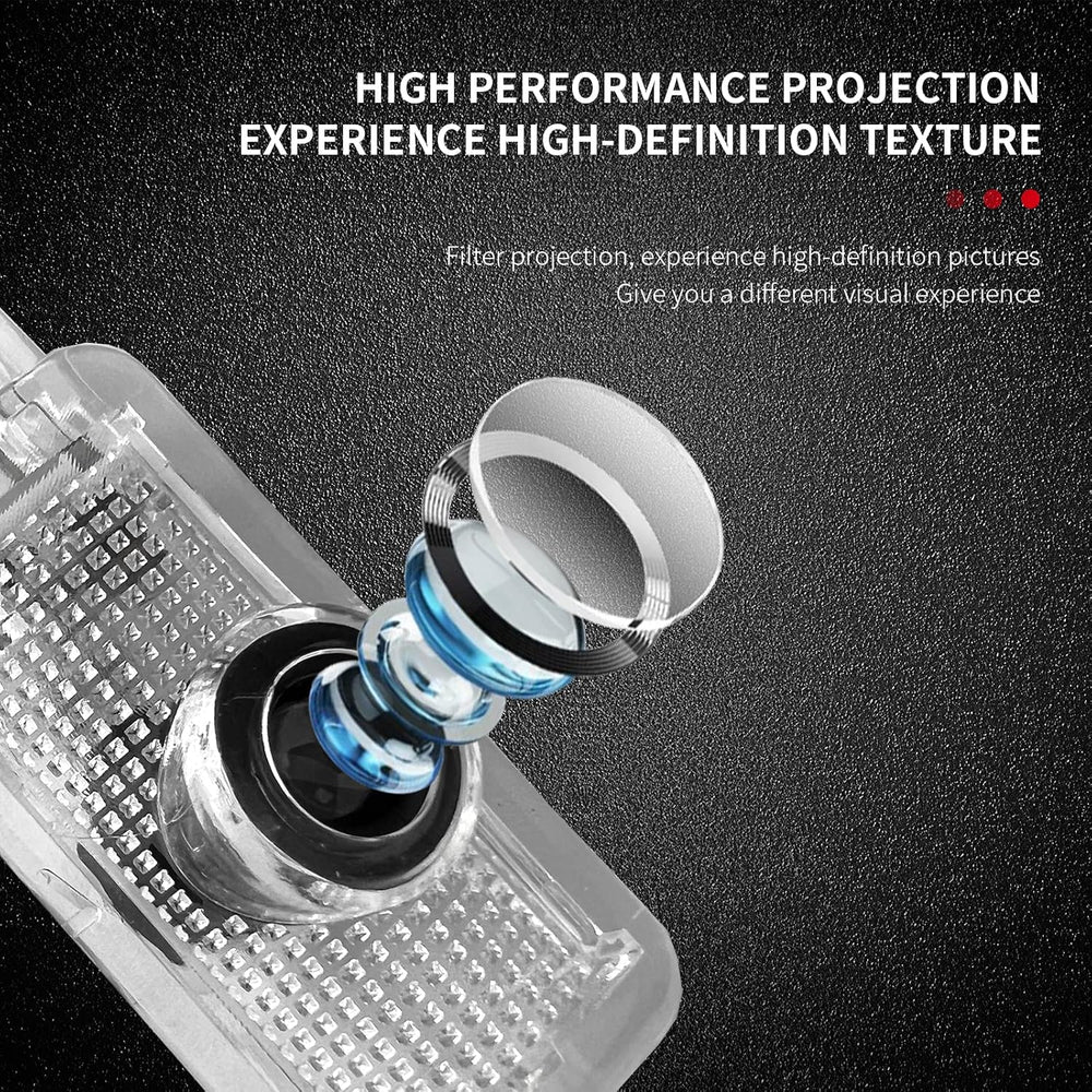 2 Pcs Non-Fading MB Door Light Logo, Projector Welcome Lamp Door Light Puddle...