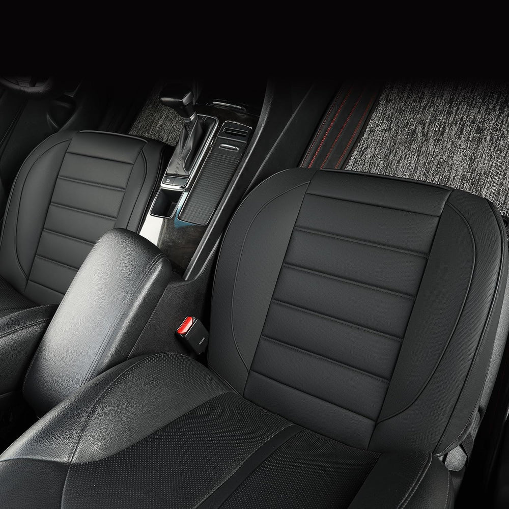 2 Pack Leather Front Car Seat Covers,Bottom Seat Covers for Cars,Driver Car S...