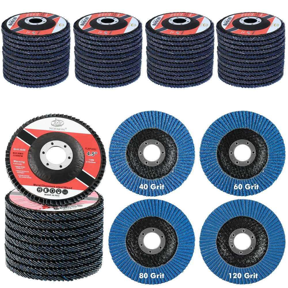 50 Pack 4 1/2 Inch Flap Disc Angle Grinder Sanding Disc Type 29 Flap Discs Pr...