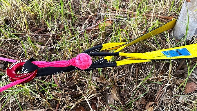 DOWN UNDER OUTDOORS Heavy Duty Game/Log/4x4 Recovery Kit, Deer Drag, 550 ft of