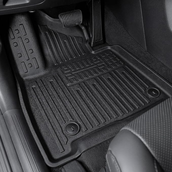 Floor Mats for 2024 2025 2026 Hyundai Santa Fe 6-Seat/7-Seat, All Weather TPE