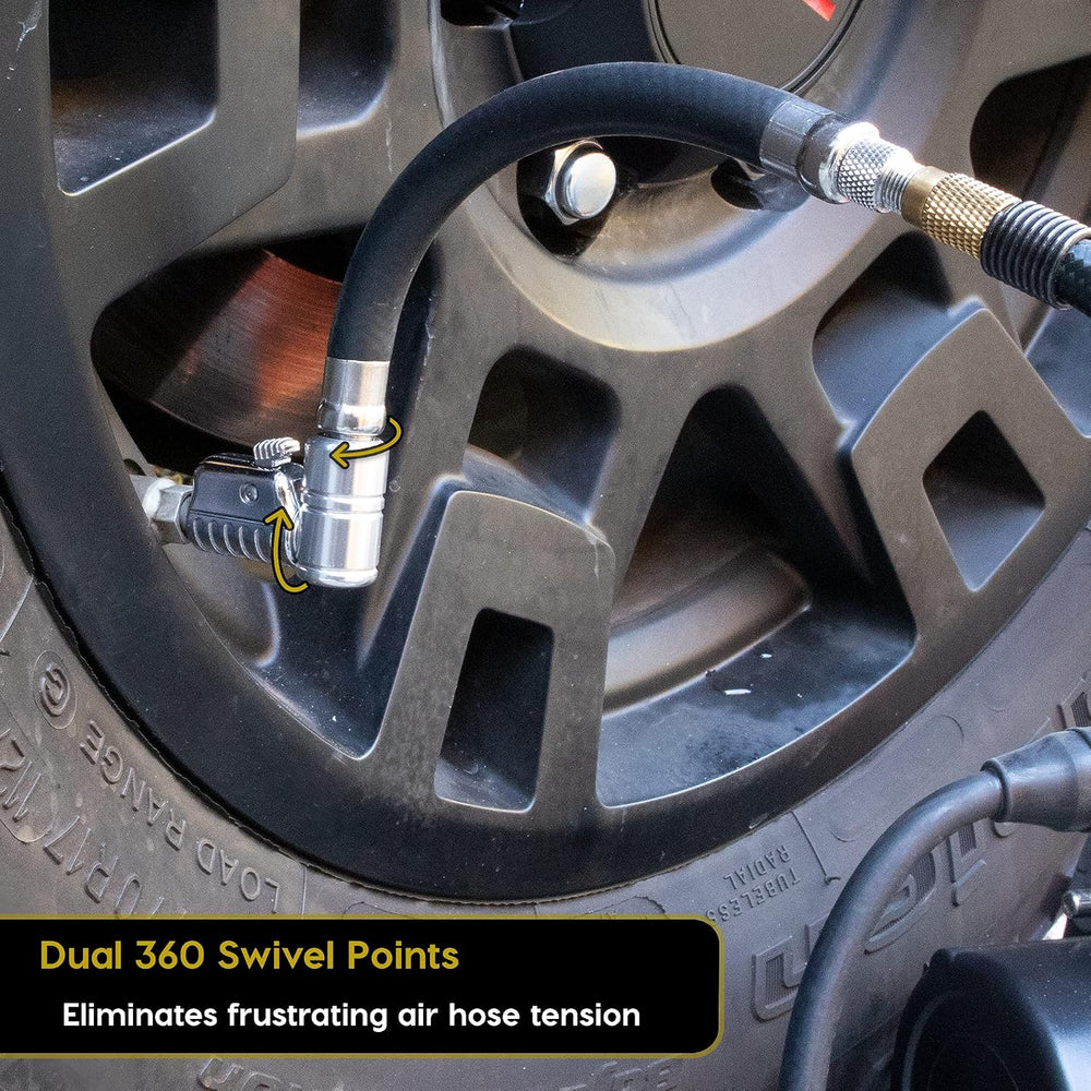 JACO Lightning L2X Quick-Connect Locking Tire Inflator Air Chuck Attachment