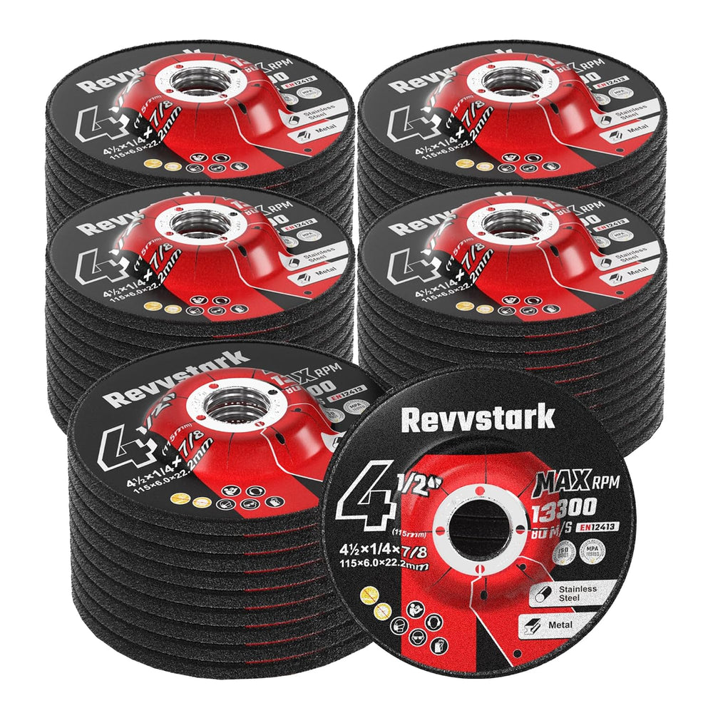 50 Pack Grinding Wheels 4 1/2 Inch for General Purpose Metal