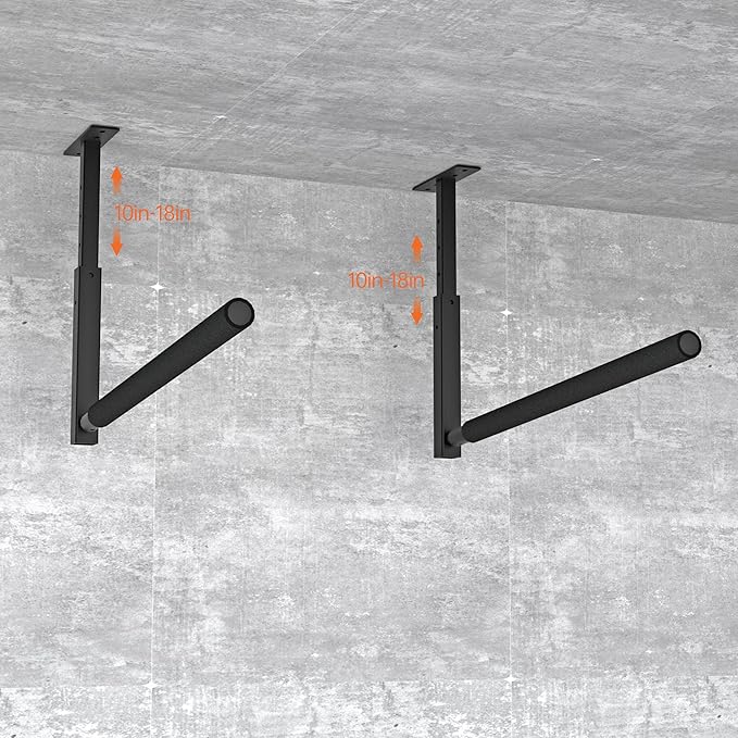 Adjustable Ladder Ceiling Rack, Kayak Overhead Garage Storage Rack, Garage