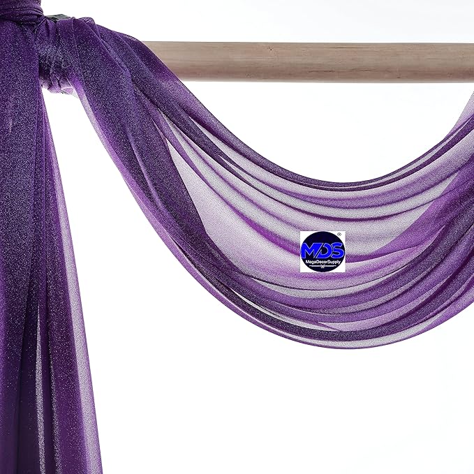 MDS Halloween Chiffon Draping Fabric - 2 Panel, 30" Wide x 30ft Long - S...