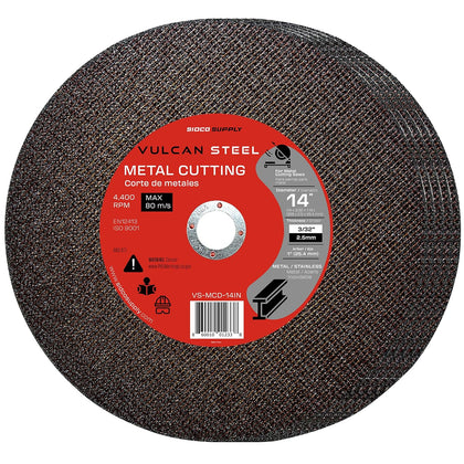 14 Inch Cut Off Wheel - Precision Smooth Cutting - Abrasive Chop Saw Blades - Aluminum Oxide - Metal Cutting Wheel - Chop Saw Wheel - Cut Off Disc - Chop Saw Blade - 14" x 3/32" x 1”