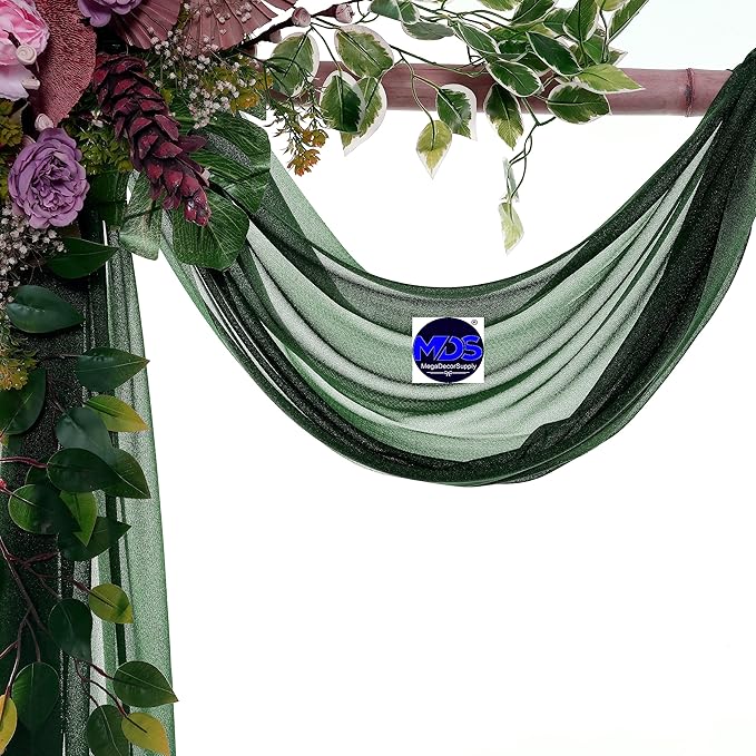 MDS Halloween Chiffon Draping Fabric - 1 Panel, 30" Wide x 50ft Long - S...
