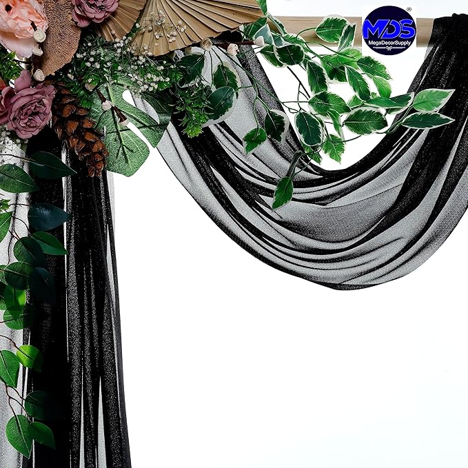 MDS Halloween Chiffon Draping Fabric - 1 Panel, 30" Wide x 100ft Long - ...