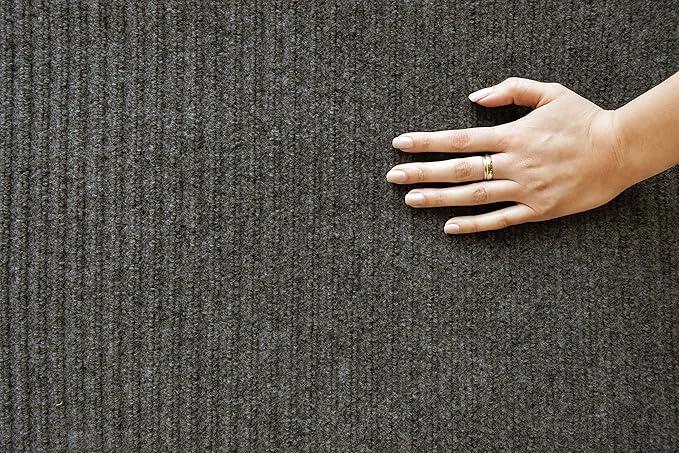 iCustomRug Spartan Weather Warrior Indoor/Outdoor Utility Ribbed Carpet Runner