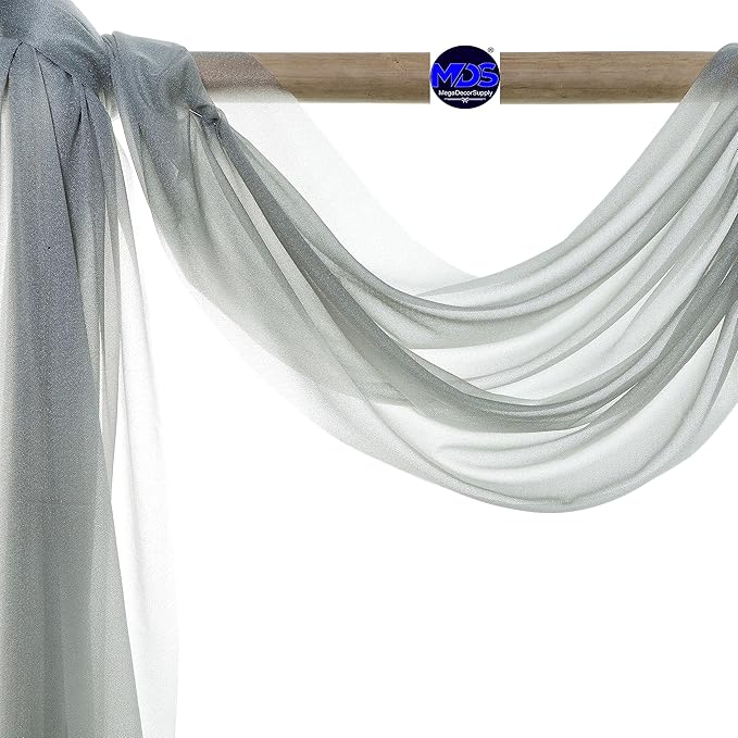 MDS Halloween Chiffon Draping Fabric - 2 Panel, 30" Wide x 50ft Long - S...
